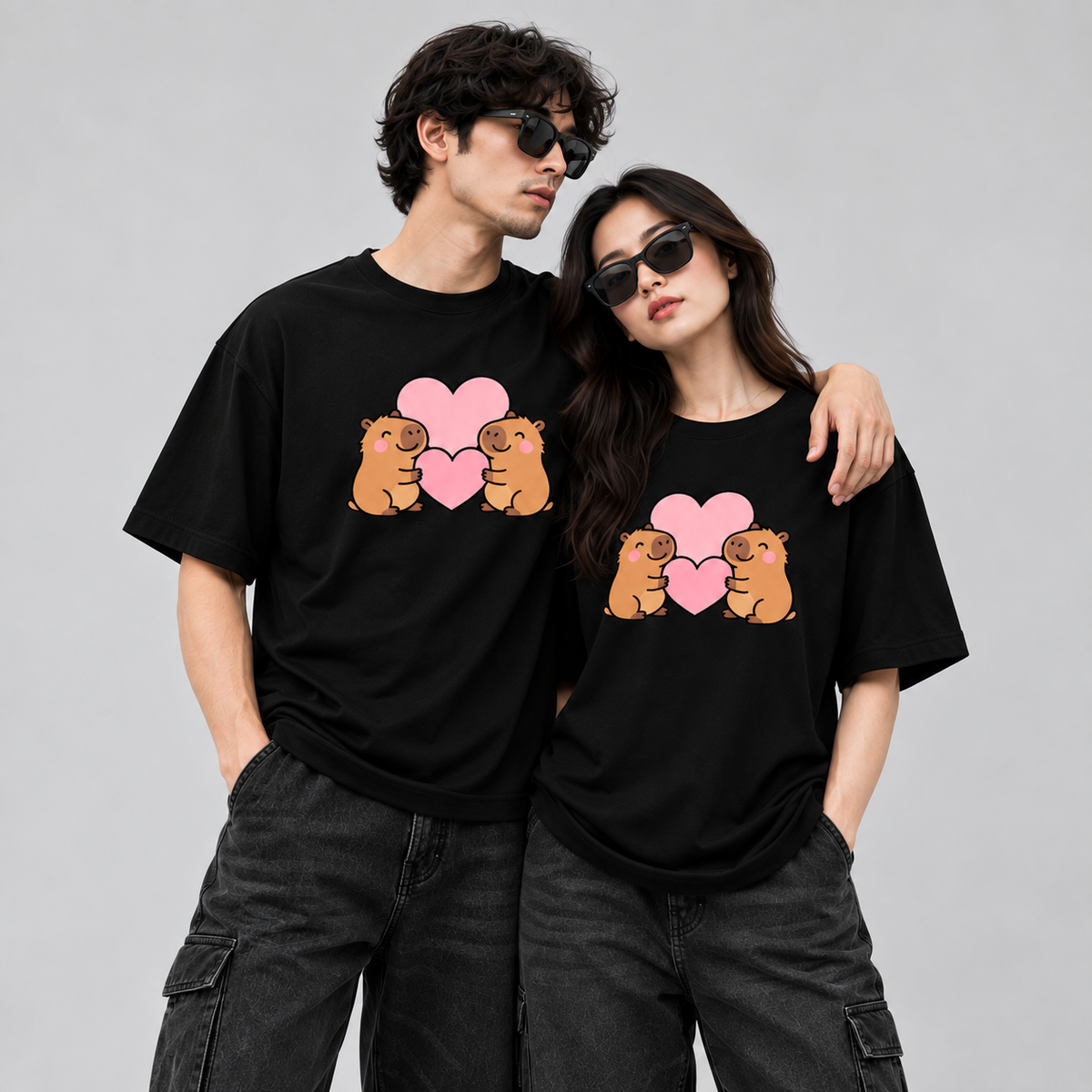 CapyBara Couple Tees